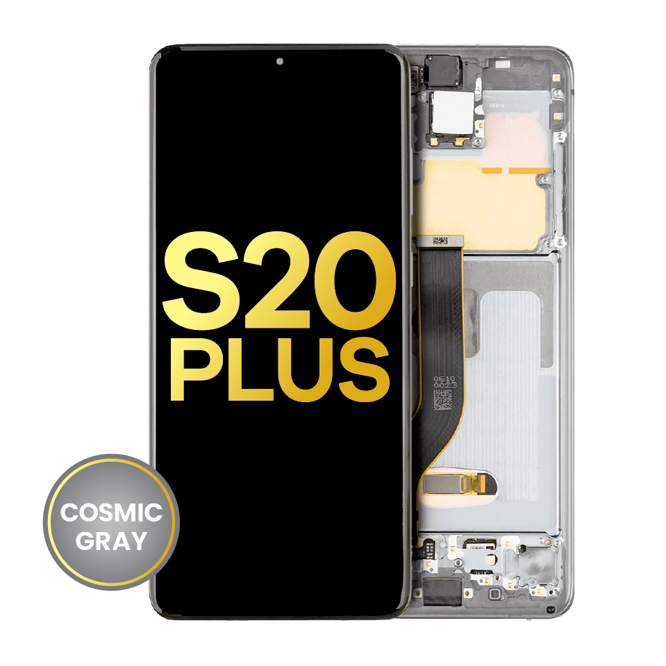 OLED Assembly With Frame For Samsung Galaxy S20 Plus 5G (Refurbished) (Cosmic Gray)