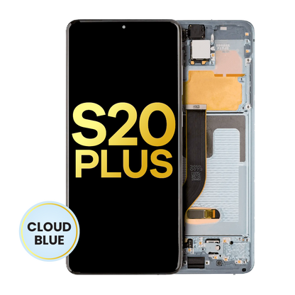 OLED Assembly With Frame For Samsung Galaxy S20 Plus 5G (Refurbished) (Cloud Blue)