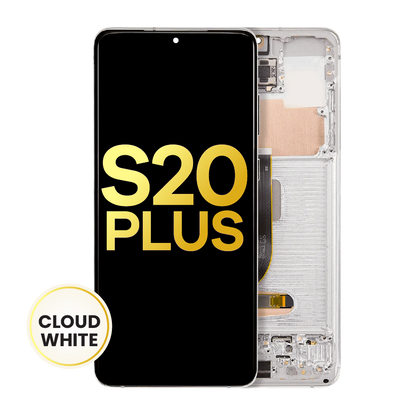 OLED Assembly With Frame For Samsung Galaxy S20 Plus 5G (Refurbished) (Cloud White)