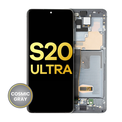 OLED Assembly With Frame For Samsung Galaxy S20 Ultra 5G (Refurbished) (Cosmic Gray)