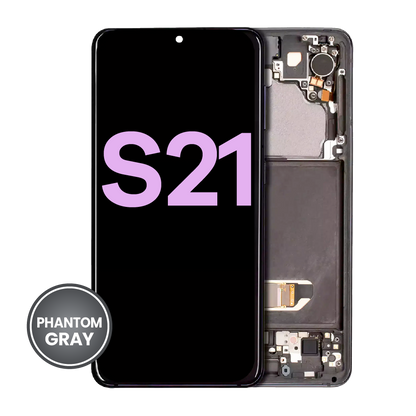 OLED Assembly With Frame For Samsung Galaxy S21 5G (Service Pack) (Phantom Gray)