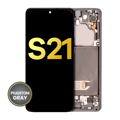 OLED Assembly With Frame For Samsung Galaxy S21 5G (Refurbished) (Phantom Gray)
