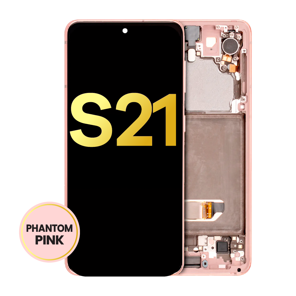 OLED Assembly With Frame For Samsung Galaxy S21 5G (Refurbished) (Phantom Pink)