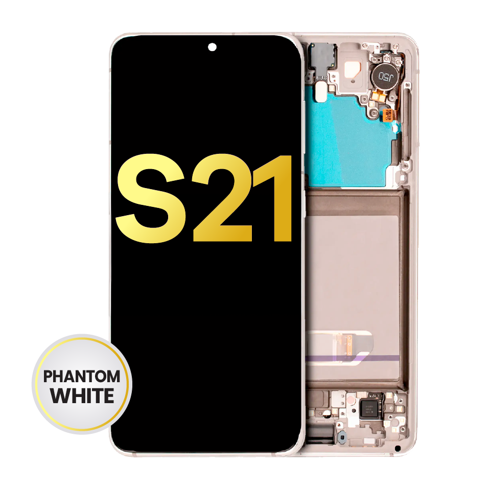 OLED Assembly With Frame For Samsung Galaxy S21 5G (Refurbished) (Phantom White)