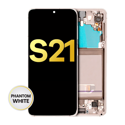 OLED Assembly With Frame For Samsung Galaxy S21 5G (Refurbished) (Phantom White)