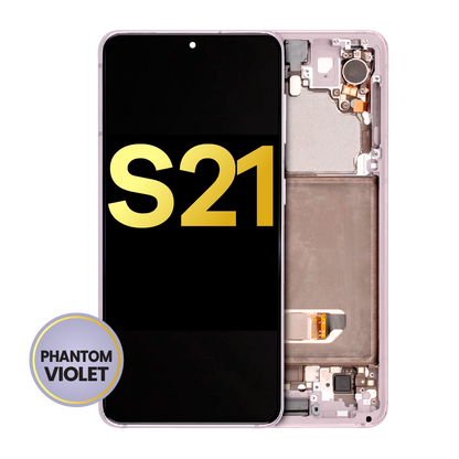 OLED Assembly With Frame For Samsung Galaxy S21 5G (Refurbished) (Phantom Violet)