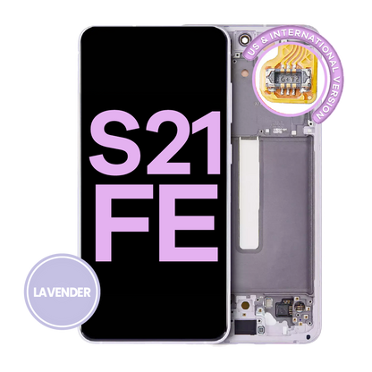 OLED Assembly With Frame For Samsung Galaxy S21 FE 5G (US & International Version) (Service Pack) (Lavender)