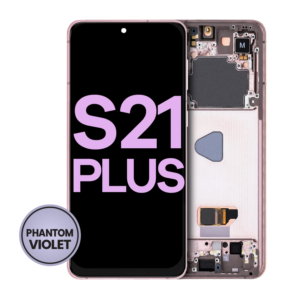 OLED Assembly With Frame For Samsung Galaxy S21 Plus 5G (Service Pack) (Phantom Violet / Pink / Gold)