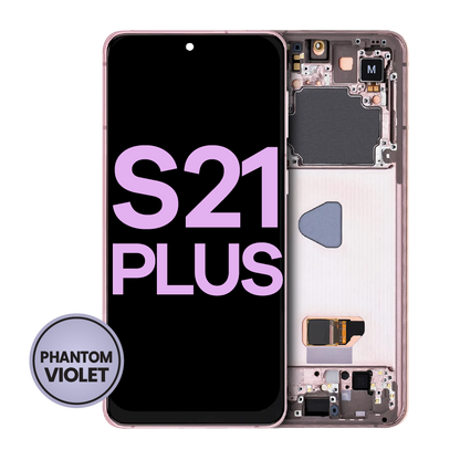 OLED Assembly With Frame For Samsung Galaxy S21 Plus 5G (Service Pack) (Phantom Violet / Pink / Gold)