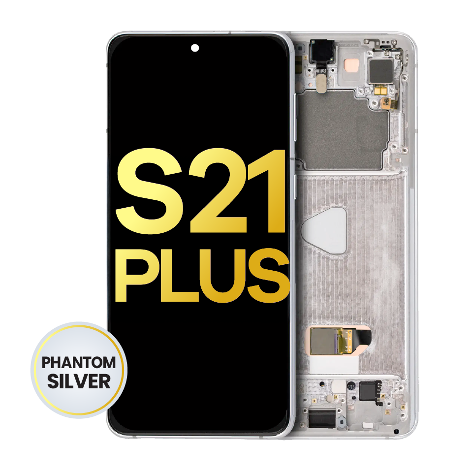 OLED Assembly With Frame For Samsung Galaxy S21 Plus 5G (Refurbished) (Phantom Silver)