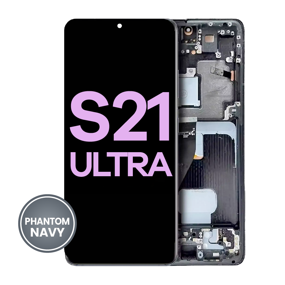 OLED Assembly With Frame For Samsung Galaxy S21 Ultra 5G (Service Pack) (Phantom Black)