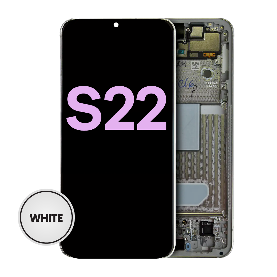 OLED Assembly With Frame For Samsung Galaxy S22 5G (Service Pack) (White)