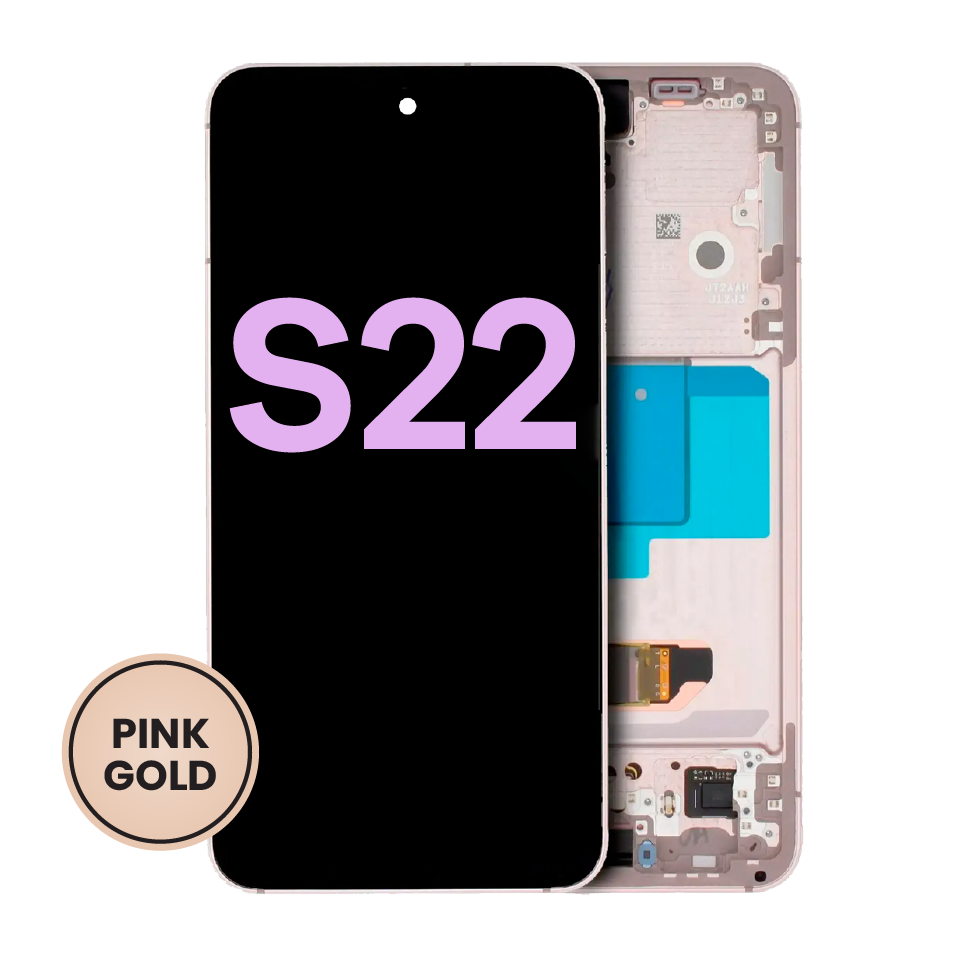 OLED Assembly With Frame For Samsung Galaxy S22 5G (Service Pack) (Pink Gold)