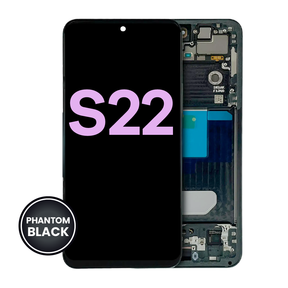 OLED Assembly With Frame For Samsung Galaxy S22 5G (Service Pack) (Phantom Black)