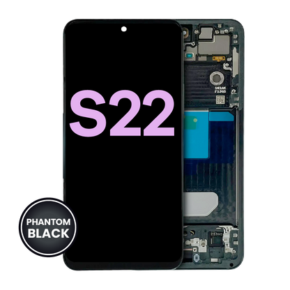 OLED Assembly With Frame For Samsung Galaxy S22 5G (Service Pack) (Phantom Black)
