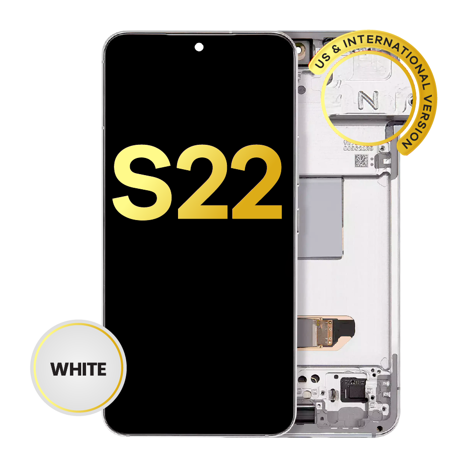 OLED Assembly With Frame For Samsung Galaxy S22 5G (US & International Version) (Refurbished) (White)