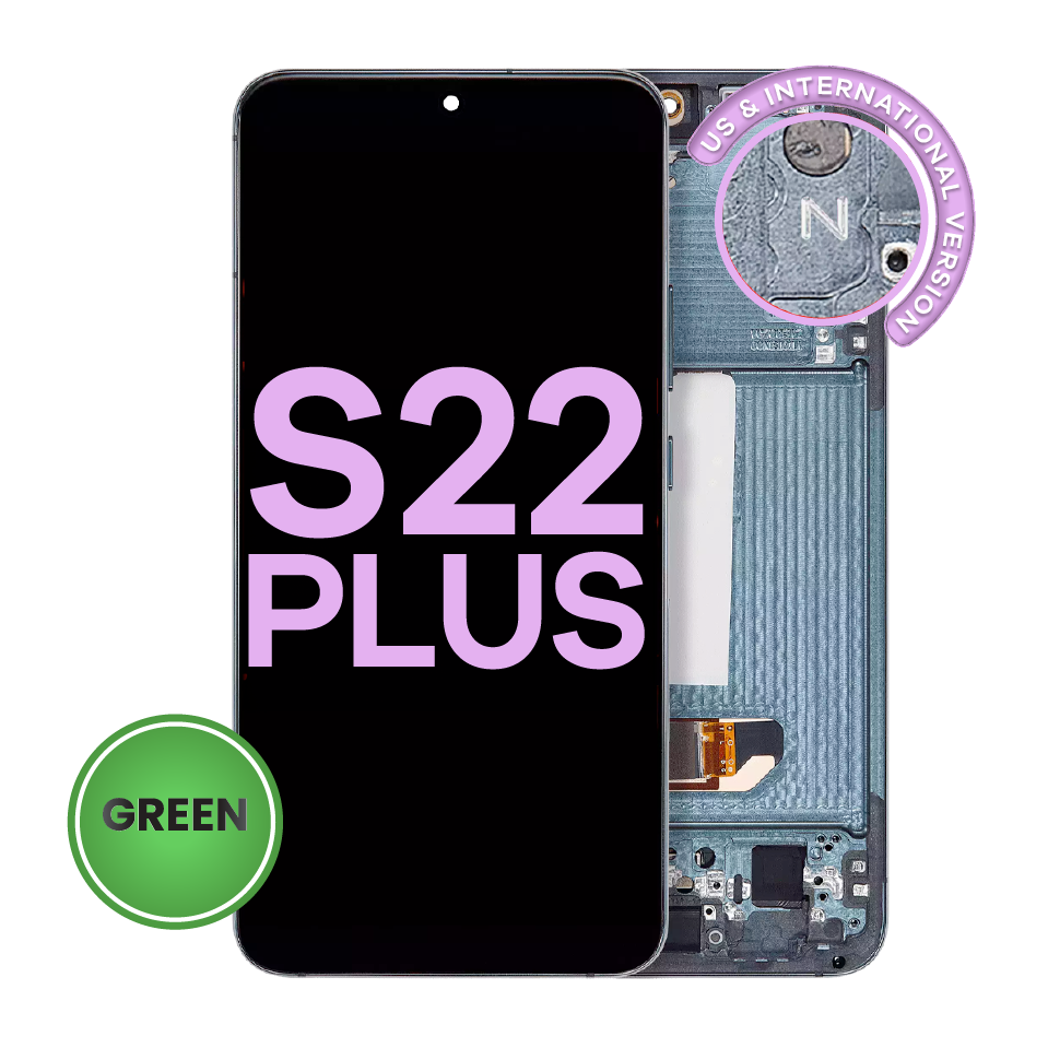 OLED Assembly With Frame For Samsung Galaxy S22 Plus 5G (US & International Version) (Aftermarket Plus) (Green)