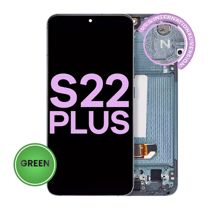 OLED Assembly With Frame For Samsung Galaxy S22 Plus 5G (US & International Version) (Aftermarket Plus) (Green)