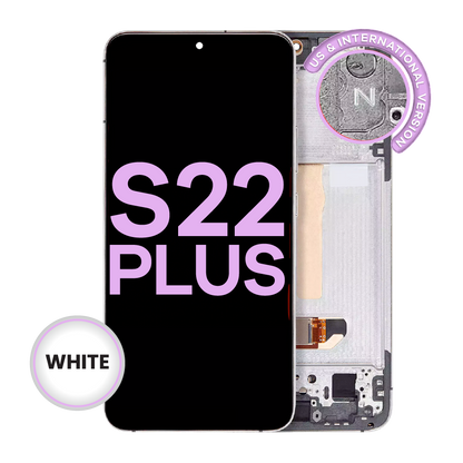 OLED Assembly With Frame For Samsung Galaxy S22 Plus 5G (US & International Version) (Aftermarket Plus) (White)