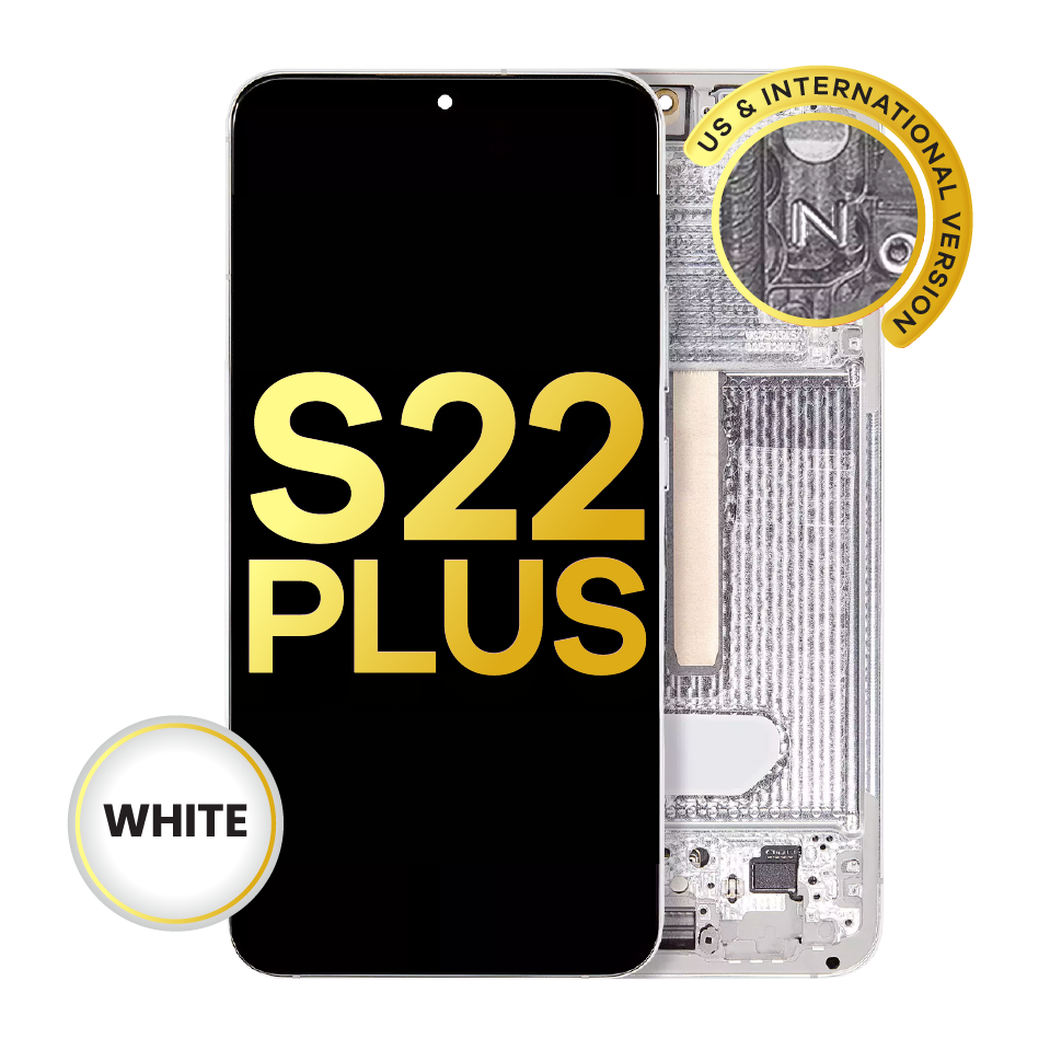 OLED Assembly With Frame For Samsung Galaxy S22 Plus 5G (US & International Version) (Refurbished) (White)