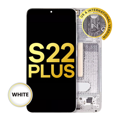 OLED Assembly With Frame For Samsung Galaxy S22 Plus 5G (US & International Version) (Refurbished) (White)