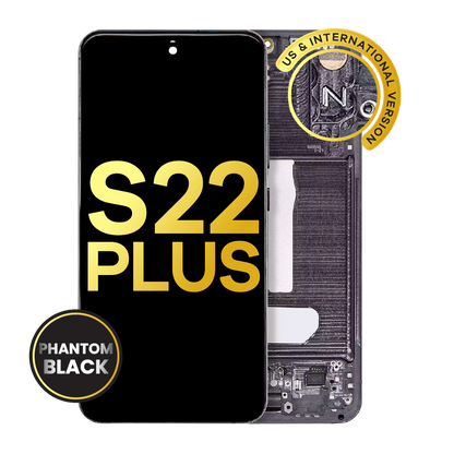 OLED Assembly With Frame For Samsung Galaxy S22 Plus 5G (US & International Version) (Refurbished) (Phantom Black)