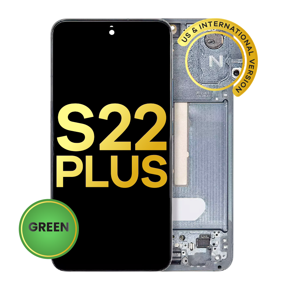 OLED Assembly With Frame For Samsung Galaxy S22 Plus 5G (US & International Version) (Refurbished) (Green)