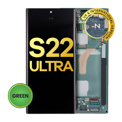 OLED Assembly With Frame For Samsung Galaxy S22 Ultra 5G (US & International Version) (Refurbished) (Green)