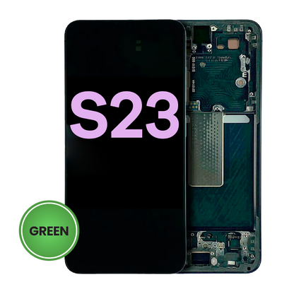 OLED Assembly With Frame For Samsung Galaxy S23 5G (US & International) (Service Pack) (Green)