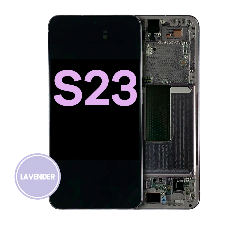 OLED Assembly With Frame For Samsung Galaxy S23 5G (US & International) (Service Pack) (Lavender)