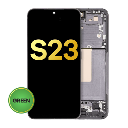 OLED Assembly With Frame For Samsung Galaxy S23 5G (US & International) (Refurbished) (Green)