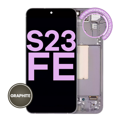 OLED Assembly With Frame For Samsung Galaxy S23 FE 5G (US & International Version) (Service Pack) (Graphite)
