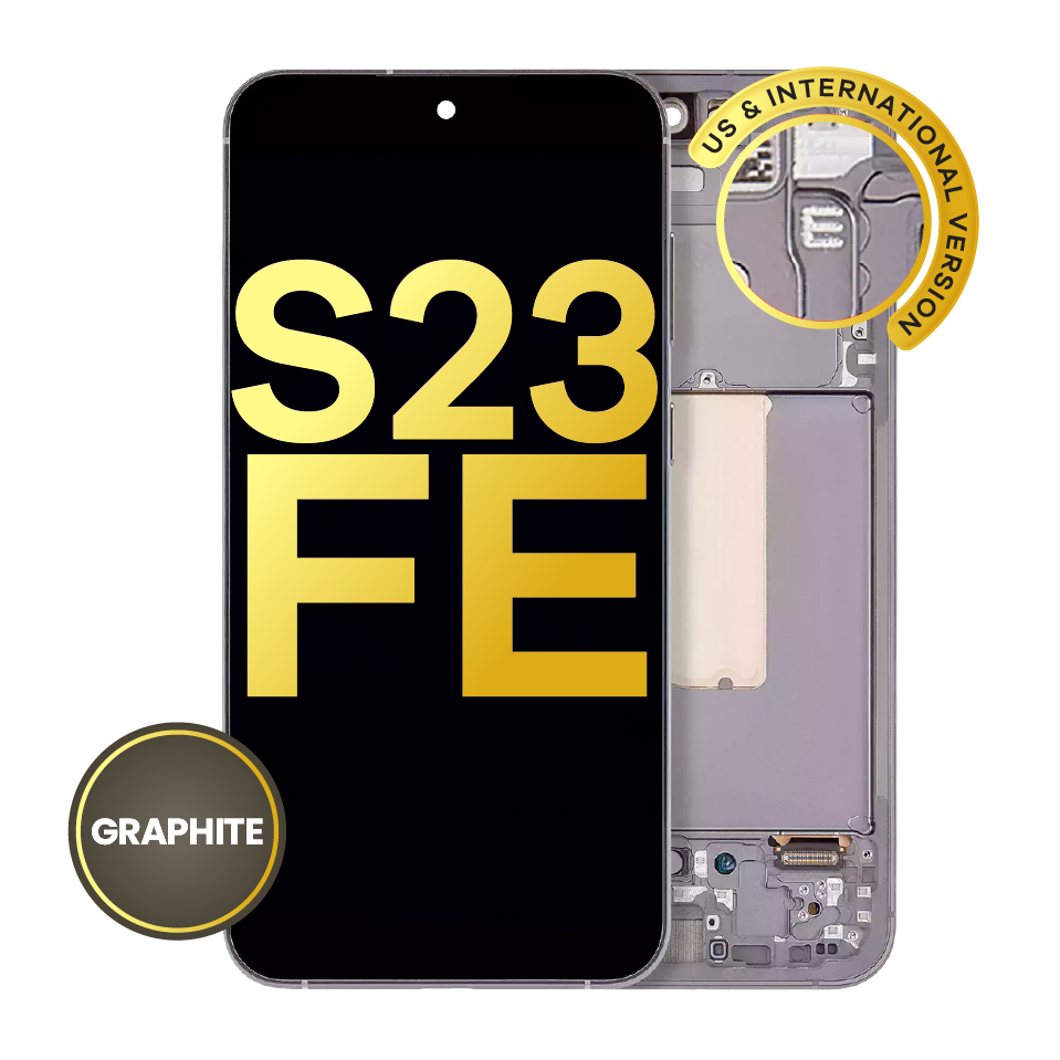 OLED Assembly With Frame For Samsung Galaxy S23 FE 5G (US & International Version) (Refurbished) (Graphite)
