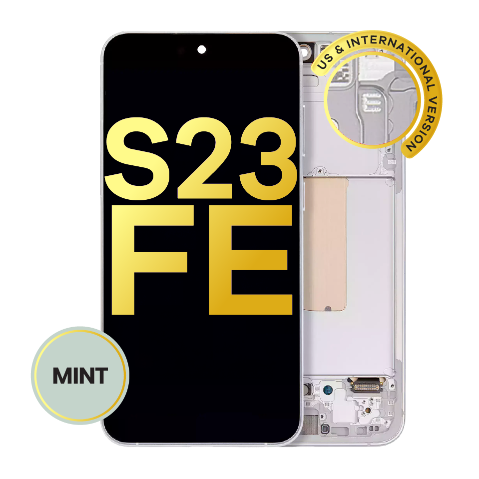 OLED Assembly With Frame For Samsung Galaxy S23 FE 5G (US & International Version) (Refurbished) (Mint / Cream / Purple / Indigo / Tangerine)