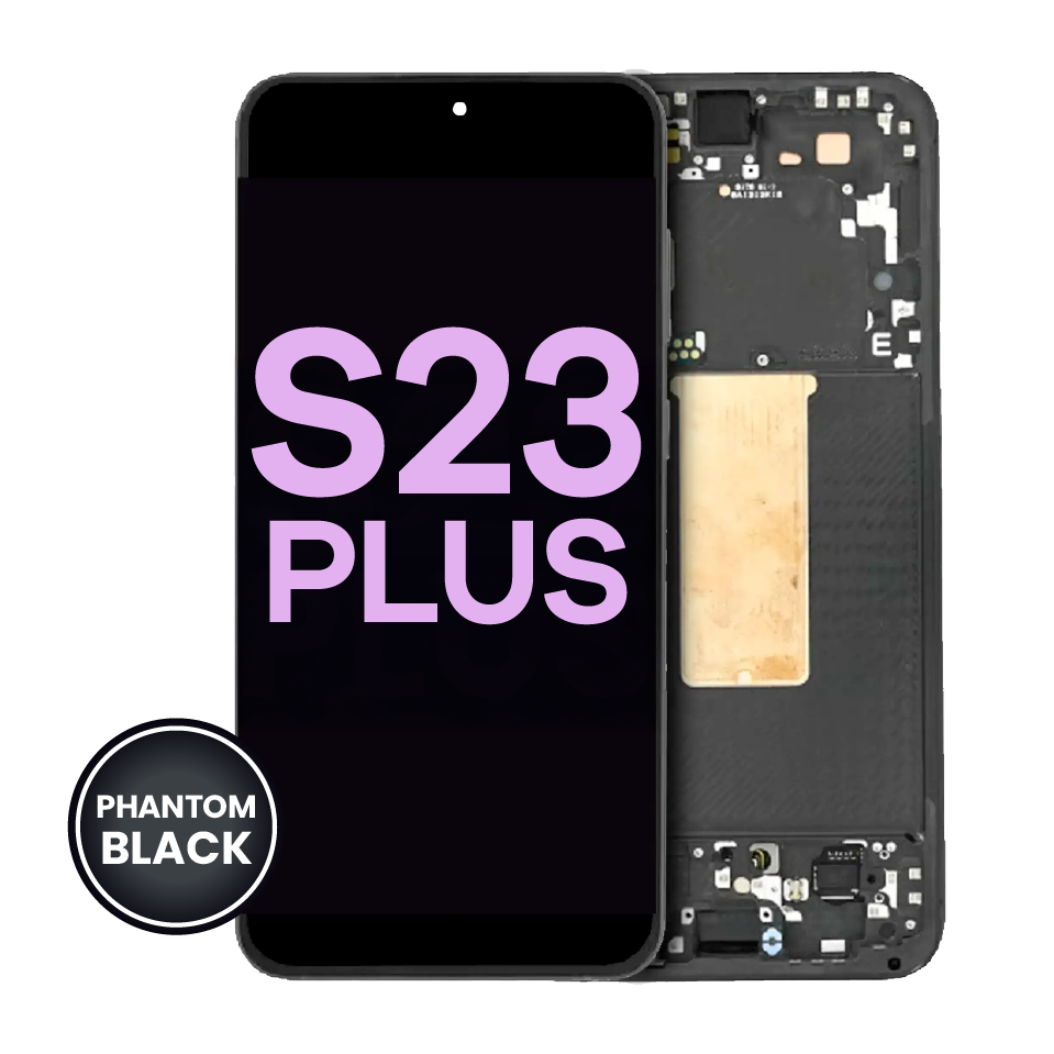 OLED Assembly With Frame For Samsung Galaxy S23 Plus 5G (US & International) (Service Pack) (Phantom Black)