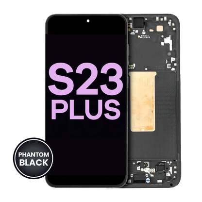 OLED Assembly With Frame For Samsung Galaxy S23 Plus 5G (US & International) (Service Pack) (Phantom Black)