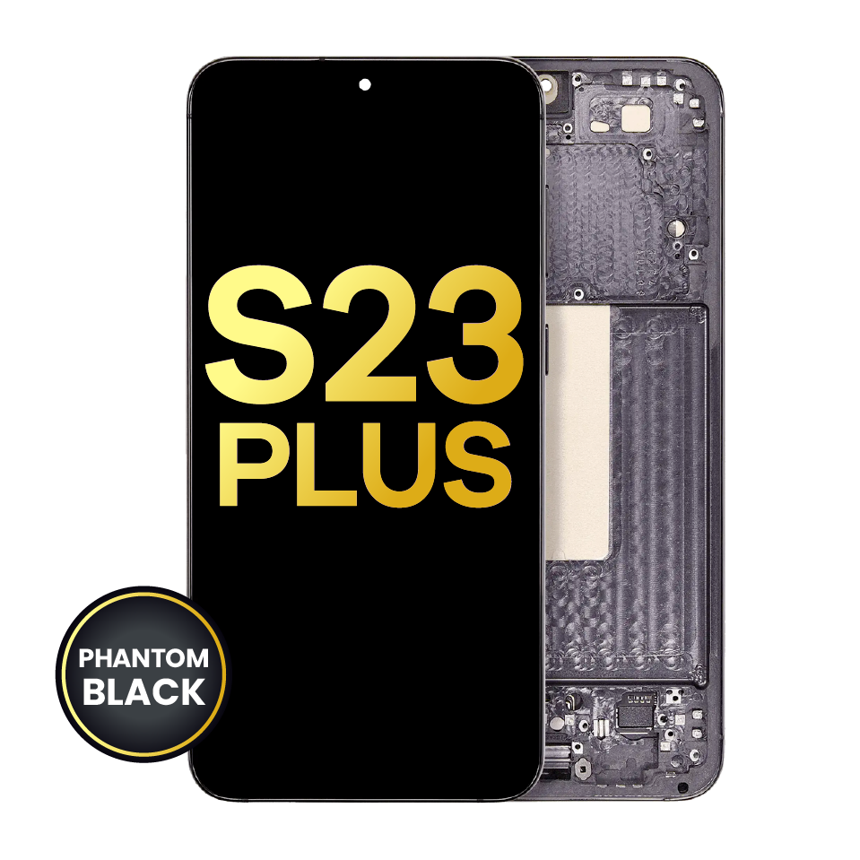 OLED Assembly With Frame For Samsung Galaxy S23 Plus 5G (US & International) (Refurbished) (Phantom Black)
