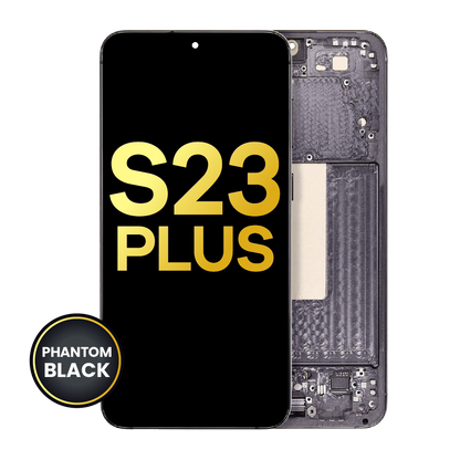 OLED Assembly With Frame For Samsung Galaxy S23 Plus 5G (US & International) (Refurbished) (Phantom Black)