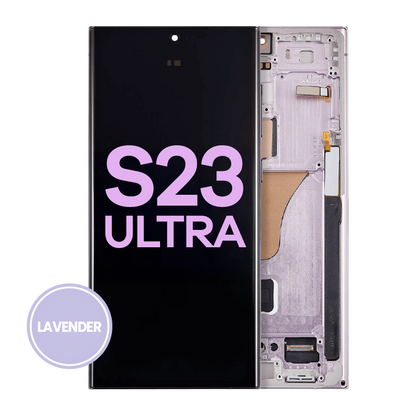 OLED Assembly With Frame For Samsung Galaxy S23 Ultra 5G (US & International) (Service Pack) (Lavender)