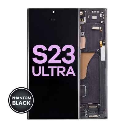 OLED Assembly With Frame For Samsung Galaxy S23 Ultra 5G (US & International) (Service Pack) (Phantom Black)