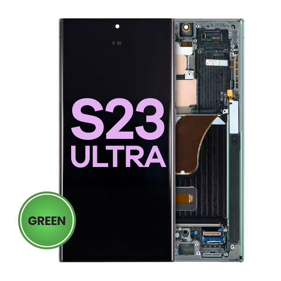 OLED Assembly With Frame For Samsung Galaxy S23 Ultra 5G (US & International) (Service Pack) (Green)