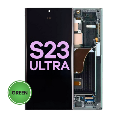 OLED Assembly With Frame For Samsung Galaxy S23 Ultra 5G (US & International) (Service Pack) (Green)