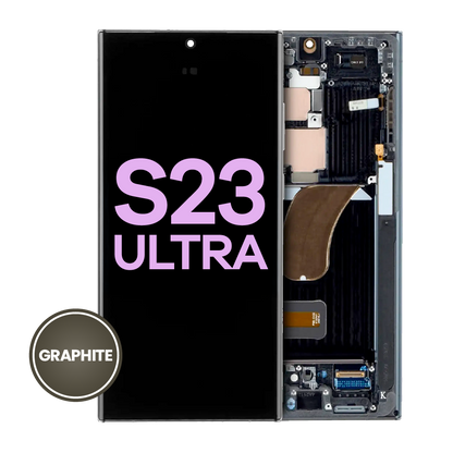 OLED Assembly With Frame For Samsung Galaxy S23 Ultra 5G (US & International) (Service Pack) (Graphite)