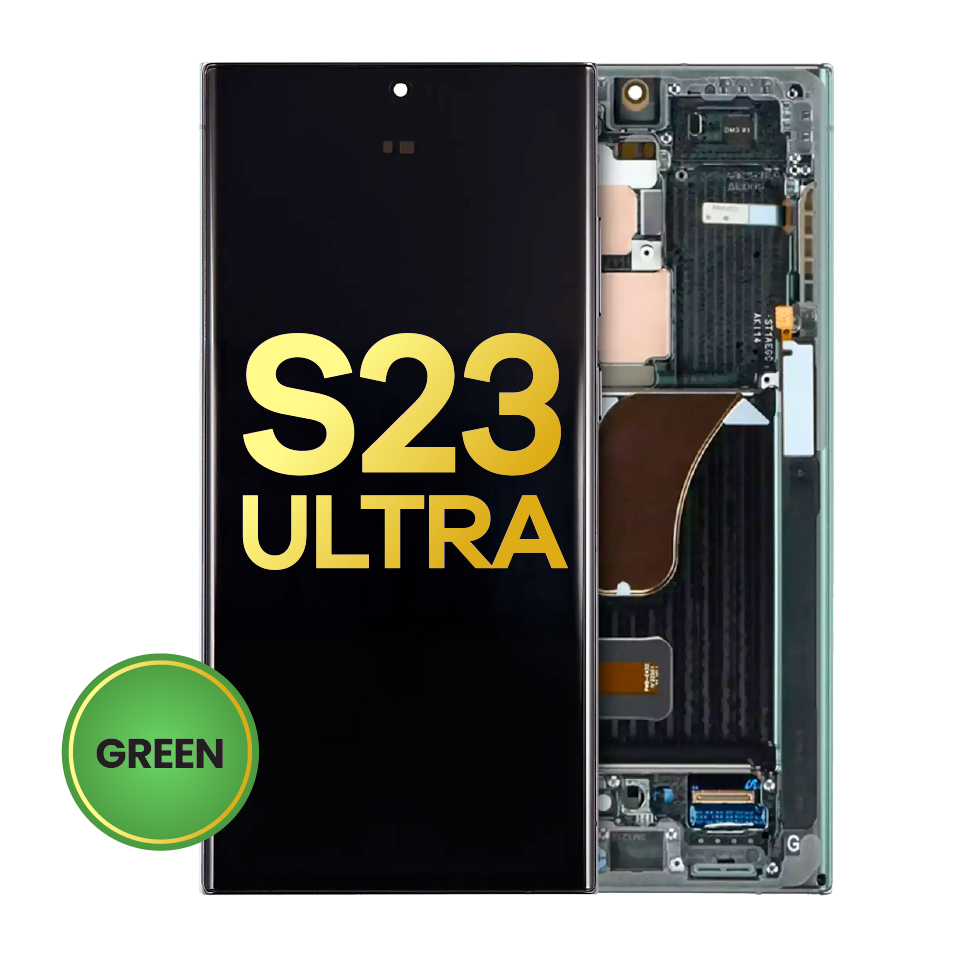 OLED Assembly With Frame For Samsung Galaxy S23 Ultra (US & International) (Refurbished) (Green)