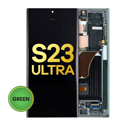 OLED Assembly With Frame For Samsung Galaxy S23 Ultra (US & International) (Refurbished) (Green)