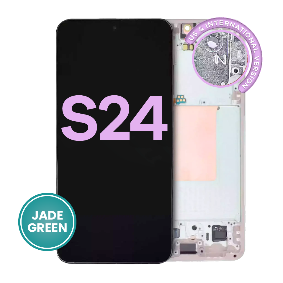 OLED Assembly With Frame For Samsung Galaxy S24 5G (US & International Version) (Service Pack) (Jade Green)