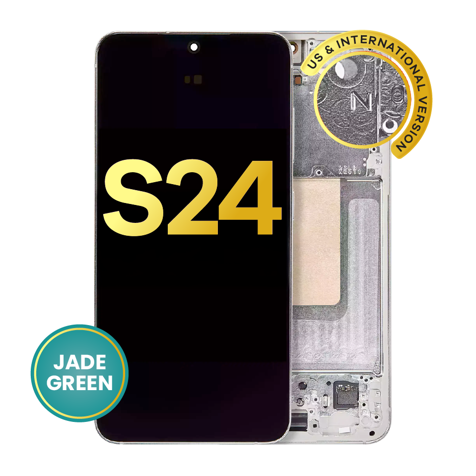 OLED Assembly With Frame For Samsung Galaxy S24 5G (US & International Version) (Refurbished) (Jade Green)