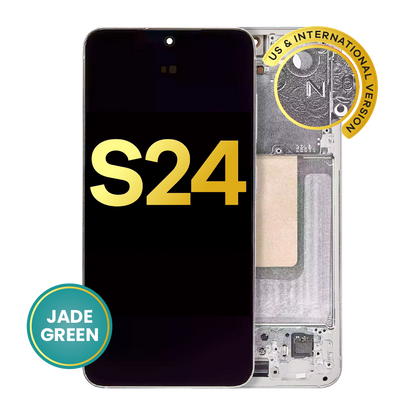 OLED Assembly With Frame For Samsung Galaxy S24 5G (US & International Version) (Refurbished) (Jade Green)