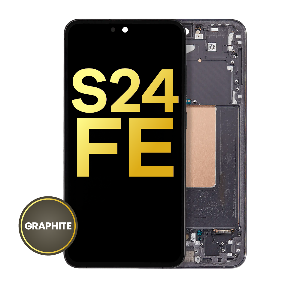 OLED Assembly With Frame For Samsung Galaxy S24 FE 5G (Refurbished) (US & International Version) (Graphite)