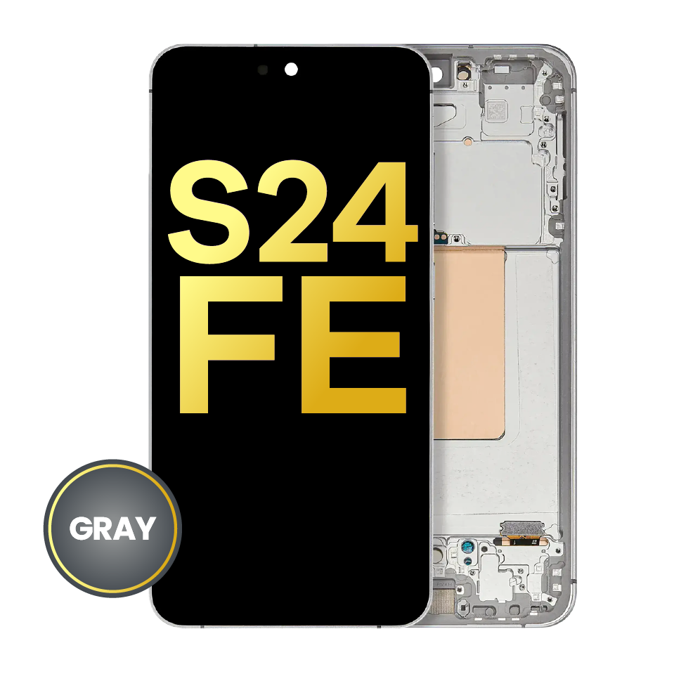 OLED Assembly With Frame For Samsung Galaxy S24 FE 5G (US & International Version) (Refurbished) (Gray)